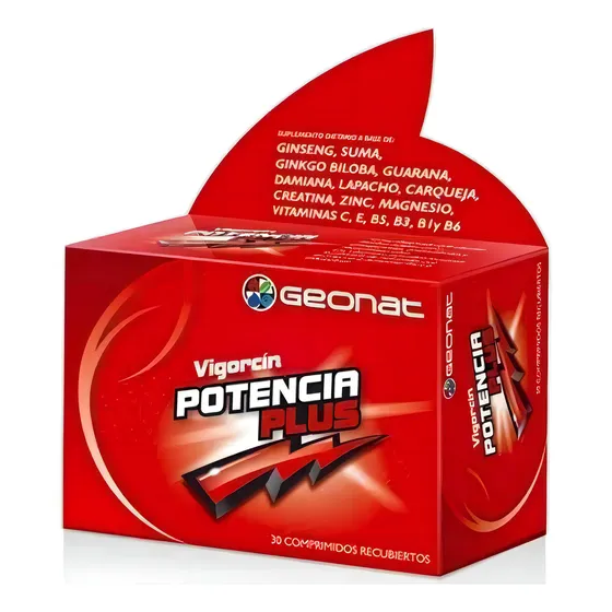 Energía Y Vitalidad - Potencia Plus (30 Comp) - Geonat Sabor Sin sabor