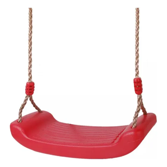 . Asiento Giratorio Rojo Con Accesorios De Cuerda Ajustables