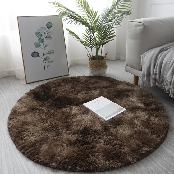 Alfombra Shaggy De 60 Cm (2 X 2 Pies), Área De Alfombra Espo