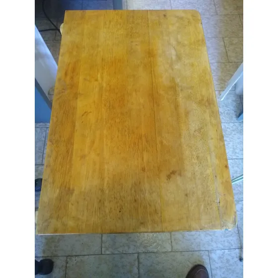 Mesa Auxiliar Plegable En Madera - Usada