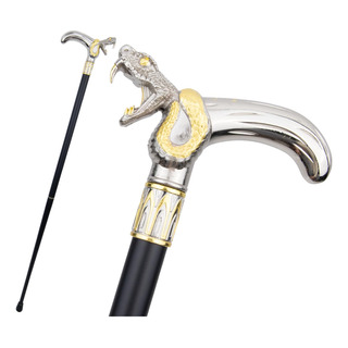 Bastón Para Cosplay Con Forma De Serpiente, Color Blanco Dor Bastón Para Cosplay Con Forma De Serpiente, Color Blanco Dor