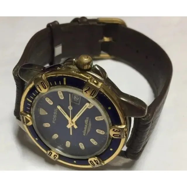 Reloj Fossil Ac-1635 Original Usado Resistente Agua