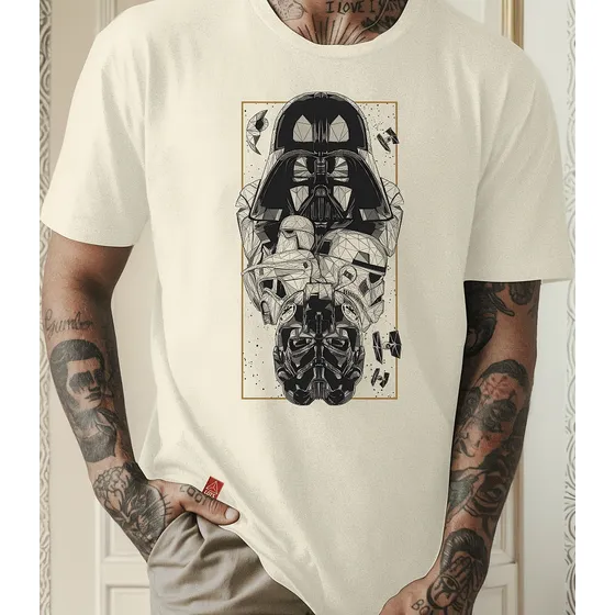 Camiseta Star Wars Darth Vader Camisa Unissex Estampada Geek