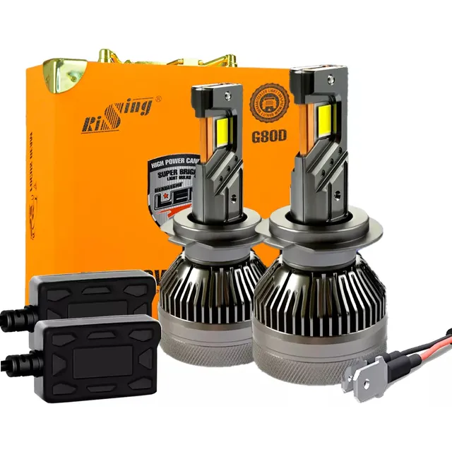 Kit De Faros Led G80d  H7 H11 9007 H4  200w 28000 Lm Canbus