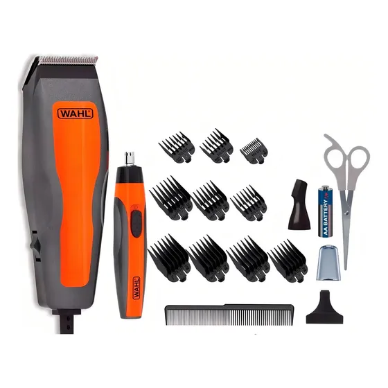 Maquina Wahl Corta Pelo Barba Nasal Nariz Kit 20 Piezas Color Naranja