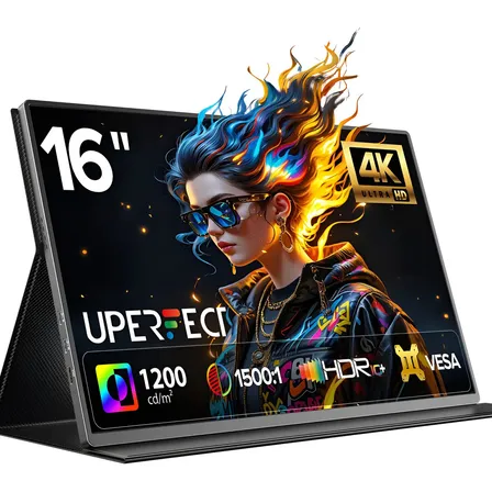 Monitor Portátil Gamer Uperfect UT06 16" 4K IPS com FreeSync e USB-C
