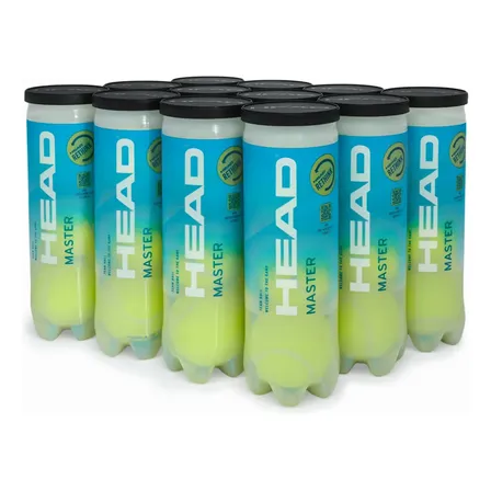 Bola De Tênis Head Master Pack Com 12 Tubos