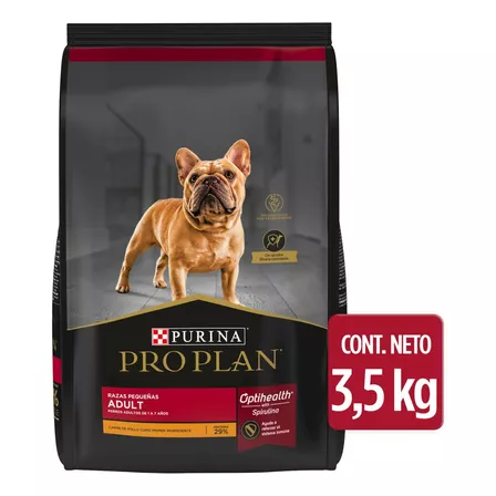Alimento Pro Plan OptiHealth Pro Plan para perro adulto de raza  pequeña sabor pollo y arroz en bolsa de 3.5kg