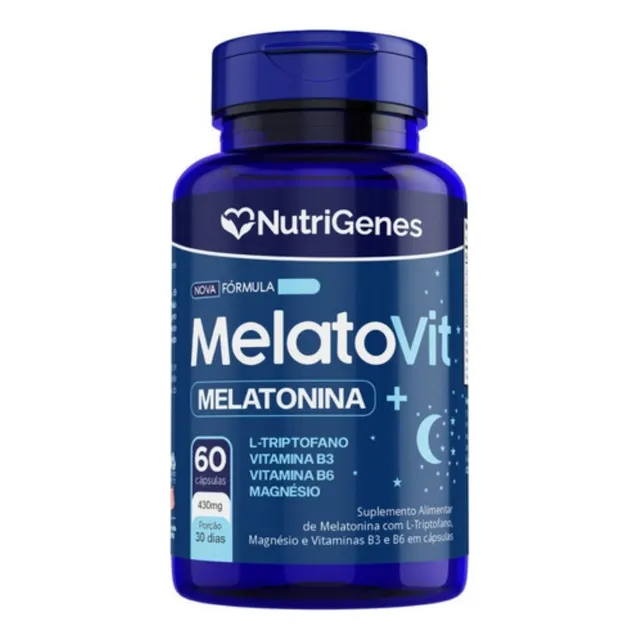 Melatonina + L-triptofano + Magnésio Nutrigenes Importado