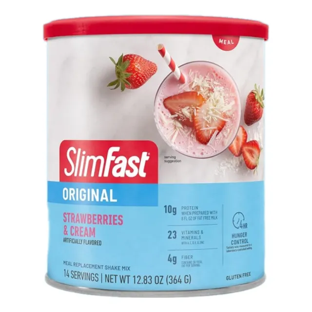 Batido Reemplazo De Comida Slimfast Original Sabor Fresa