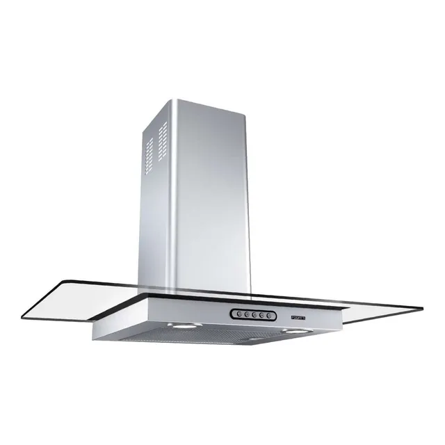 Coifa Depurador 80cm Parede Vidro Reto Fogatti 110v Inox