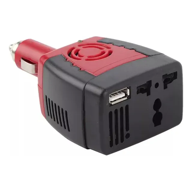 Enchufe Para Cargador Notebook Auto 12v A 220v Seguro Nuevo