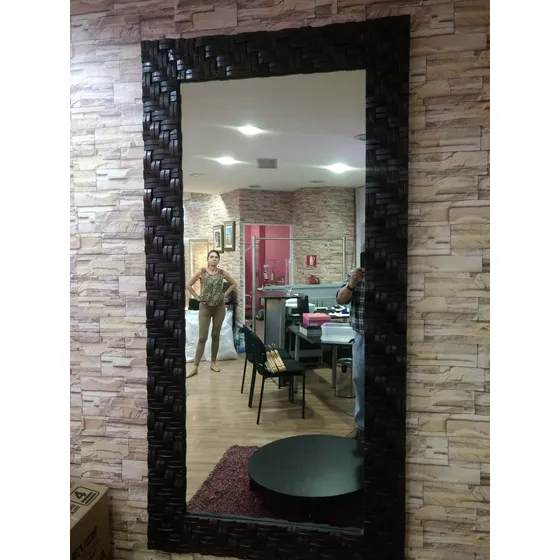 Espejo De Madera Obscura