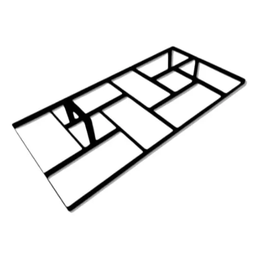 Forma Imitação De Tijolinho Concreto Desenhado