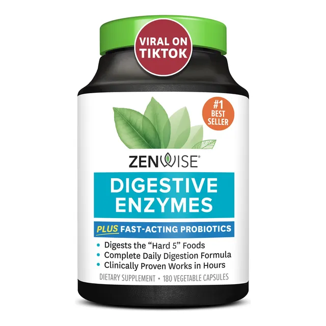 Suplemento De Enzimas Digestivas Y Probióticos De Zenwise He