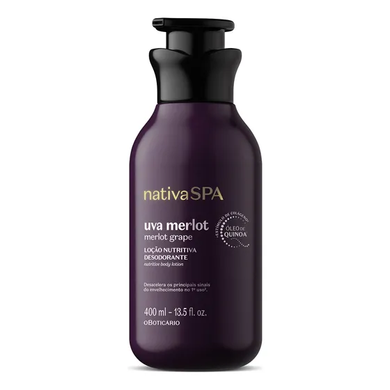 O Boticário Nativa Spa Loção Corporal Uva Merlot 400ml