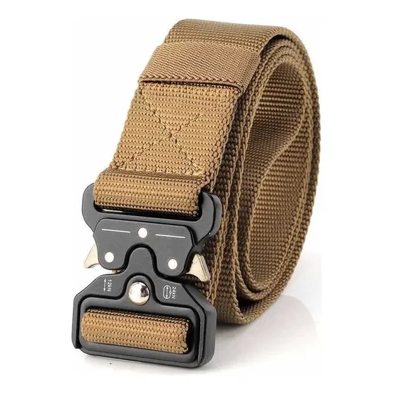 Cinturon Tactico Militar Senderismo Nailon Outdoor Hebilla