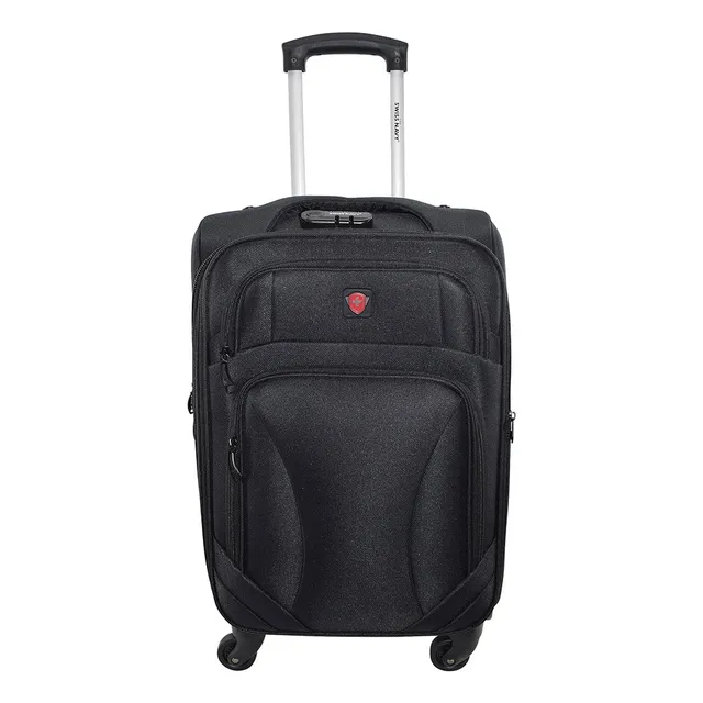 Maleta Swiss Navy® Lema, Blanda Chica 20inch Carry On Cabina Color Negro