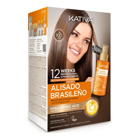 Kit De Tratamiento Para Alisar El Cabello Kativa Keratin Pre