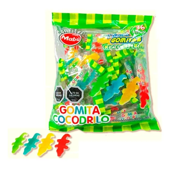 Gomitas Dulces Cocodrilo Sorpresa X 36 Cotillón Activarte