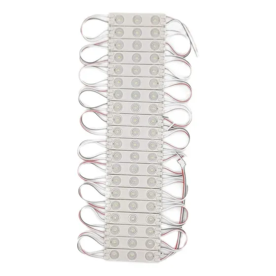 100 Módulos De 3 Leds Smd2835 Con Lupa Expansiva Brillante