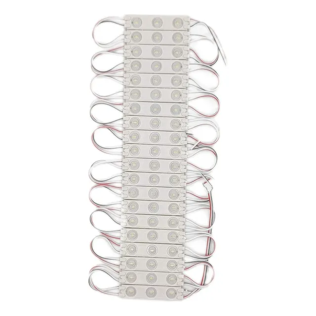100 Módulos De 3 Leds Smd2835 Con Lupa Expansiva Brillante
