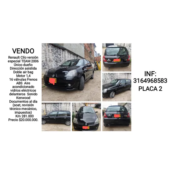 Renault Clio Ii Team Dynamic Fase 2 Full Equipo