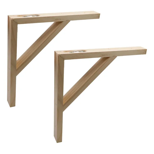 Antrader Soporte Madera 10  2 Pieza Estante Maciza Para Que