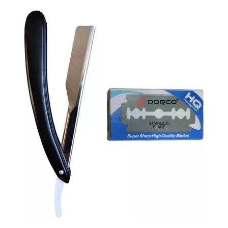 Kit Navaja Con 10 Repuestos, Barbero, Barberia