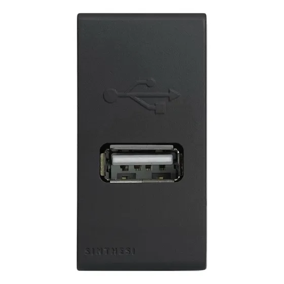 Modulo Cargador Usb 1a 5v Sinthesi Blue Negro