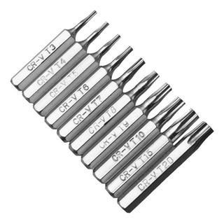 10 Pcs Cr-v Conjunto De Bits Torx T3 T4 T5 T6 T7 T8 T9 T10 T 10 Pcs Cr-v Conjunto De Bits Torx T3 T4 T5 T6 T7 T8 T9 T10 T