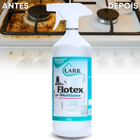 Flotex Flotador Limpa Todas Superfícies Lark 1 L Cozinha Banheiro Vidro Limpeza