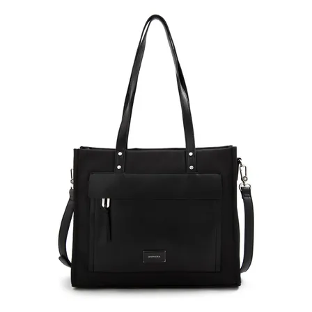 Cartera Dos Asas Mediana Praga Negro