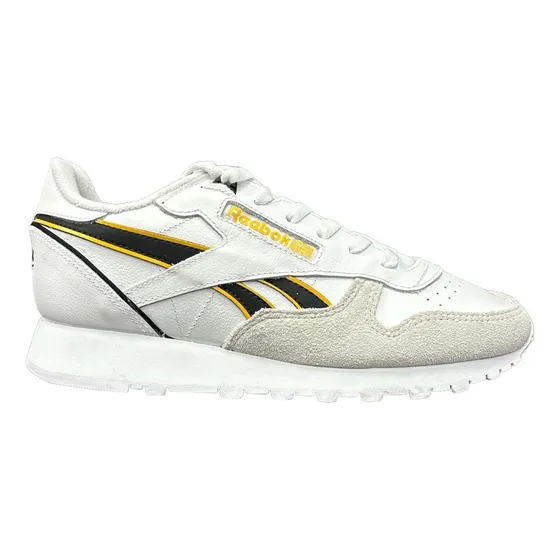 Reebok Zapatilla Retro Classic Leather Cuero Y Gamuza Tiras