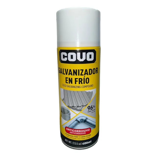 Spray Galvanizador En Frío Anticorrosivo Capa Dura 400ml
