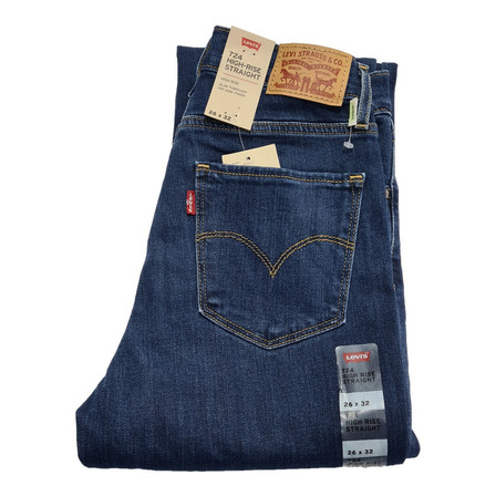Jean Levi's 724 High Rise Straight Carbon Glow (importado) Jean Levi's 724 High Rise Straight Carbon Glow (importado)