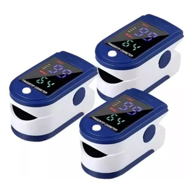 Clinical Home 3 Oximetros De Dedo Digital Pulso Pediatrico Para Adulto
