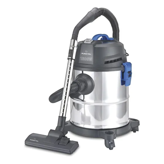 Aspiradora Bidon Seco Y Humedo Punktal Pk-8120 20 Litros Color Gris