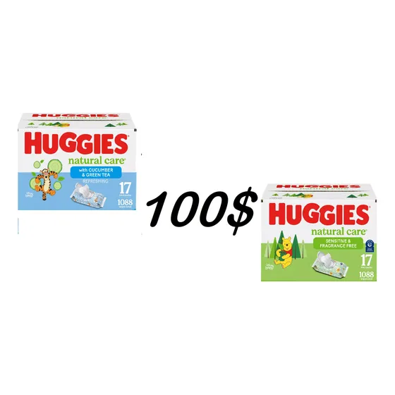 Toallitas Huggies Para Bebé Piel Sensible Sin Frag 1088und.