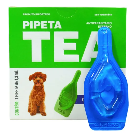 Antipulgas Pipeta Tea 1,3ml Para Cães De 5,1 Até 10kg König
