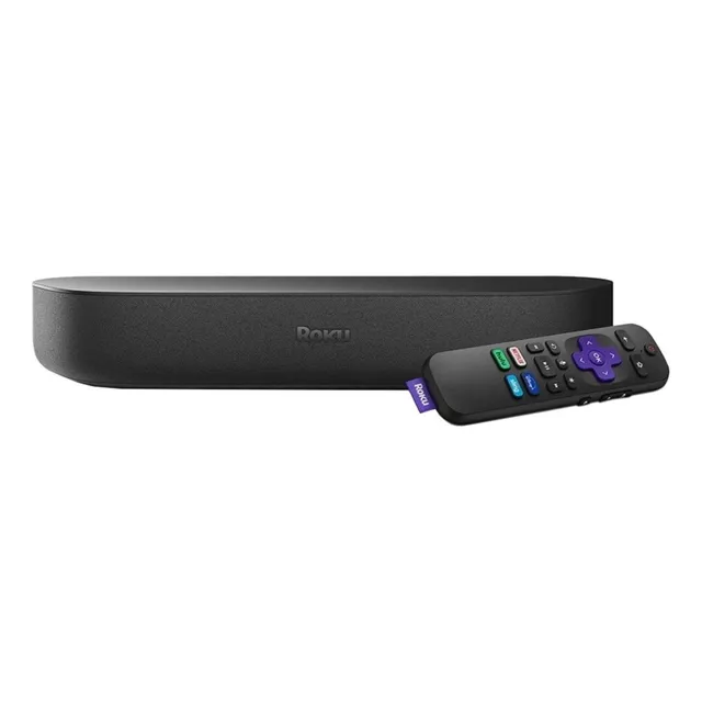 Roku Streaming Streambar 9102 de voz 4K negro con 1GB de memoria RAM