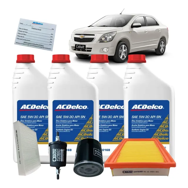 Kit Troca Óleo Acdelco 5w30 Gm Cobalt 1.4 1.8 2012 A 2016