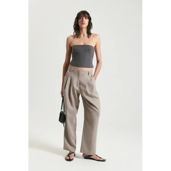 Top Blanc Plomo De Mujer Maria Cher Algodón
