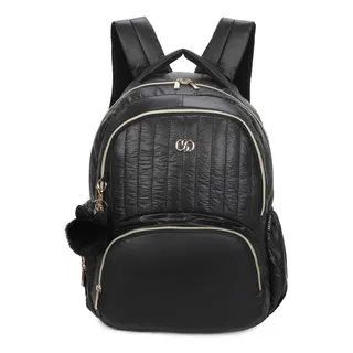 Bolsa Mochila Grace Poliéster Santino Preta Sab414u01 Bolsa Mochila Grace Poliéster Santino Preta Sab414u01