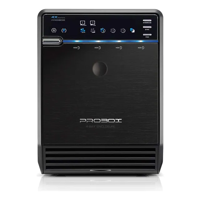 Mediasonic Probox - Caja De Disco Duro Sata De 4 Bahías De 3.5 Pulgadas, Compatible Con Usb 3.0 Y Esata De 18 Tb Hdd (hf2-su3s3) 2022 Chipset