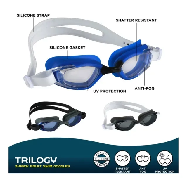 Lentes De Natación Juego De 3 Und - Piscina - Us Divers