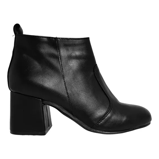 Bota Botineta Dama 1500 P Corta Zapato Mujer Urbana Taco 5cm