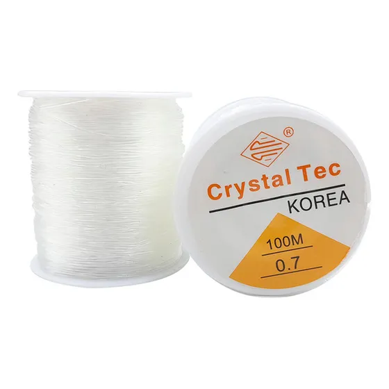 Tanza Elastica Elastizada 0.7mm 100 Metros Armado Bijouterie