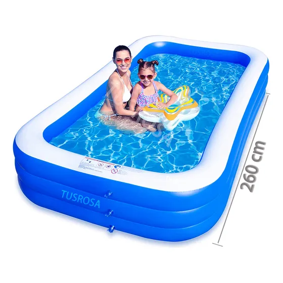 Alberca Inflable Grande Piscinas Tres Niveles Rectangle260cm