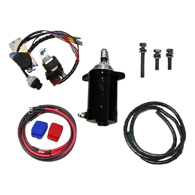 Kit Partida Elétrica Motor De Popa Mercury 25/30hp 2 Tempos